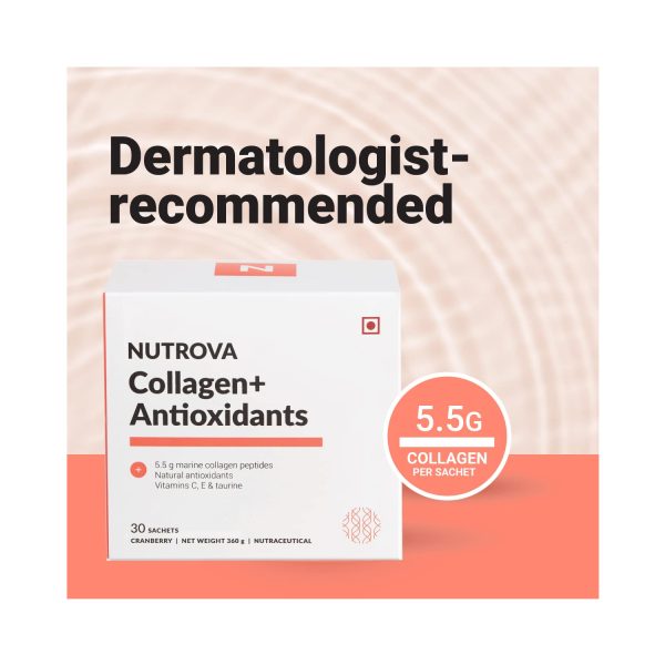Nutrova Collagen+ Antioxidants (30 Sachets, Cranberry or Watermelon)